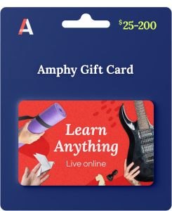 amphy的礼品卡，上面写着“学习任何东西”