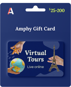 Amphy深蓝色虚拟旅游礼品卡